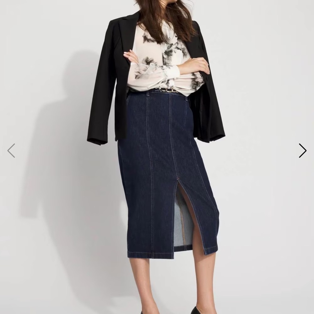 NWT WHBM Jean Pencil Skirt
